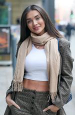 AMY JACKOSN Arrives AOL Build in London 01/21/2019