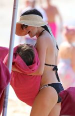 ANDREA CORR in Bikini at a Beach in Bridgetown 01/07/2019