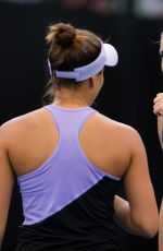 ANDREA PETKOVIC and MONICA PUIG at 2019 Australian Open at Melbourne Park 01/17/2019