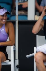 ANDREA PETKOVIC and MONICA PUIG at 2019 Australian Open at Melbourne Park 01/17/2019