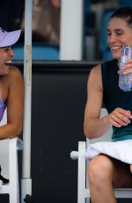 ANDREA PETKOVIC and MONICA PUIG at 2019 Australian Open at Melbourne Park 01/17/2019