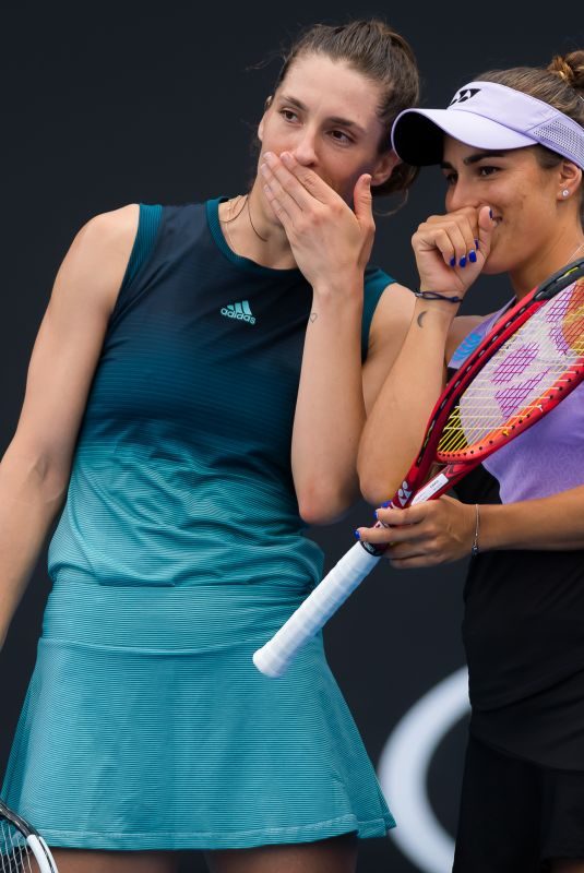 ANDREA PETKOVIC and MONICA PUIG at 2019 Australian Open at Melbourne Park 01/17/2019