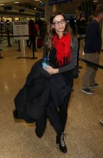ANGELA SARAFYAN at Salt Lake City Airport 01/24/2019
