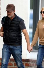 ANNA FARIS and Michael Barrett Out in Los Angeles 01/29/2019