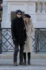 ANNABELLE WALLIS and Chris Pine Out in New York 01/21/2019