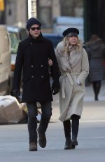 ANNABELLE WALLIS and Chris Pine Out in New York 01/21/2019