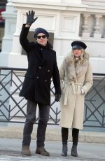 ANNABELLE WALLIS and Chris Pine Out in New York 01/21/2019