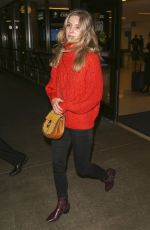 ANNABELLE WALLIS at LAX airport in Los Angeles 01/16/2019