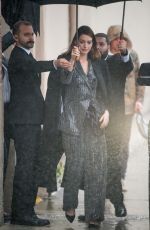 ANNE HATHAWAY Arrives at Jimmy Kimmel Live in Hollywood 01/14/2019