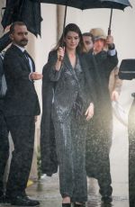 ANNE HATHAWAY Arrives at Jimmy Kimmel Live in Hollywood 01/14/2019