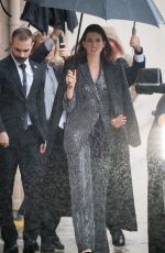 ANNE HATHAWAY Arrives at Jimmy Kimmel Live in Hollywood 01/14/2019