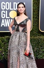 ANNE HATHAWAY at 2019 Golden Globe Awards in Beverly Hills 01/06/2019