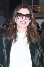 ANNE HATHAWAY at Good Morning America in New York 01/23/2019