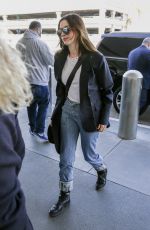 ANNE HATHAWAY at LAX Airport in Los Angeles 01/21/2019