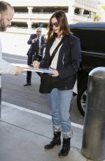 ANNE HATHAWAY at LAX Airport in Los Angeles 01/21/2019