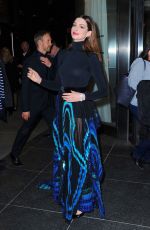 ANNE HATHAWAY Heading to Serenity Premiere in New York 01/23/2019