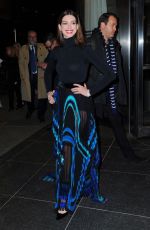 ANNE HATHAWAY Heading to Serenity Premiere in New York 01/23/2019