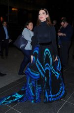 ANNE HATHAWAY Heading to Serenity Premiere in New York 01/23/2019