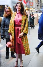 ANNE HATHAWAY Out and About in New York 01/22/2019