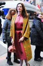 ANNE HATHAWAY Out and About in New York 01/22/2019