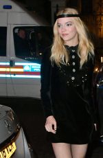 ANYA TAYLOR-JOY Leaves Glass Premiere in London 01/09/2019