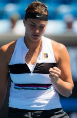 ARYNA SABALENKA at 2019 Australian Open at Melbourne Park 01/14/2019