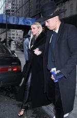 ASHLEE SIMPSON and Evan Ross Arrives at Good Day New York 01/07/2019