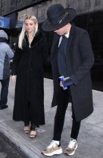 ASHLEE SIMPSON and Evan Ross Arrives at Good Day New York 01/07/2019