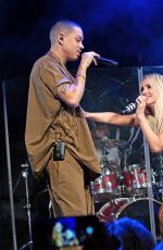 ASHLEE SIMPSON and Evan Ross Performs at a Concert in New York 01/07/2019