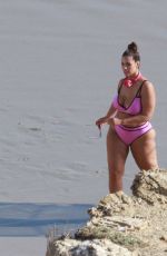 ASHLEY GRAHAM in Bikini on the Beach in Los Angeles 01/13/2019