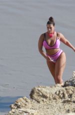 ASHLEY GRAHAM in Bikini on the Beach in Los Angeles 01/13/2019