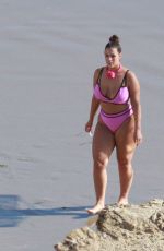 ASHLEY GRAHAM in Bikini on the Beach in Los Angeles 01/13/2019