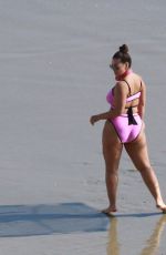 ASHLEY GRAHAM in Bikini on the Beach in Los Angeles 01/13/2019