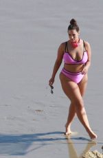 ASHLEY GRAHAM in Bikini on the Beach in Los Angeles 01/13/2019
