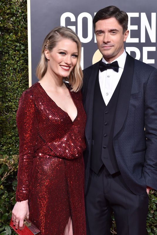 ASHLEY HINSHAW at 2019 Golden Globe Awards in Beverly Hills 01/06/2019