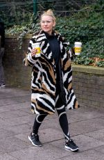 ASHLEY ROBERTS and Giovanni Leaves Their Hotel in Birmingham 01/15/2019