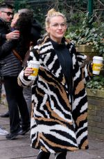 ASHLEY ROBERTS and Giovanni Leaves Their Hotel in Birmingham 01/15/2019