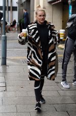 ASHLEY ROBERTS Leaves a Hotel in Birmingham 01/15/2019