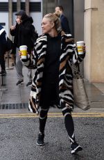 ASHLEY ROBERTS Leaves a Hotel in Birmingham 01/15/2019
