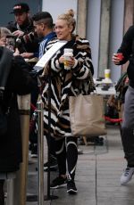 ASHLEY ROBERTS Leaves a Hotel in Birmingham 01/15/2019
