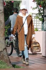 ASHLEY TISDALE and Christopher French Out in Santa Monica 01/12/2019