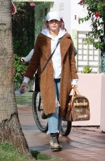 ASHLEY TISDALE and Christopher French Out in Santa Monica 01/12/2019