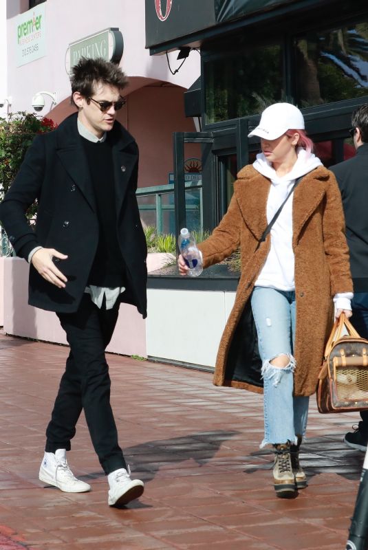 ASHLEY TISDALE and Christopher French Out in Santa Monica 01/12/2019