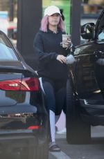ASHLEY TISDALE Leaves Earth Bar in West Hollywood 01/04/2019