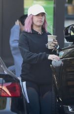 ASHLEY TISDALE Leaves Earth Bar in West Hollywood 01/04/2019