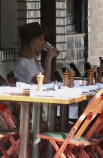 ASHLEY TISDALE Out for Lunch at Little Dom