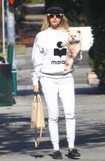 ASHLEY TISDALE Out with Her Dog in Los Feliz 01/02/2019