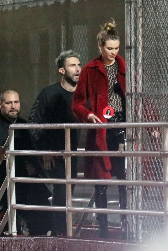 BEHATI PRINSLOO and Adam Levine Arrives at Chris Cornell Concert in Los Angeles 01/16/2019