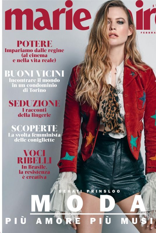 BEHATI PRINSLOO in Marie Claire Magazine, Italy February 2019