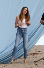 BEHATI PRINSLOO on the Set of a Photoshoot in Malibu 01/18/2019